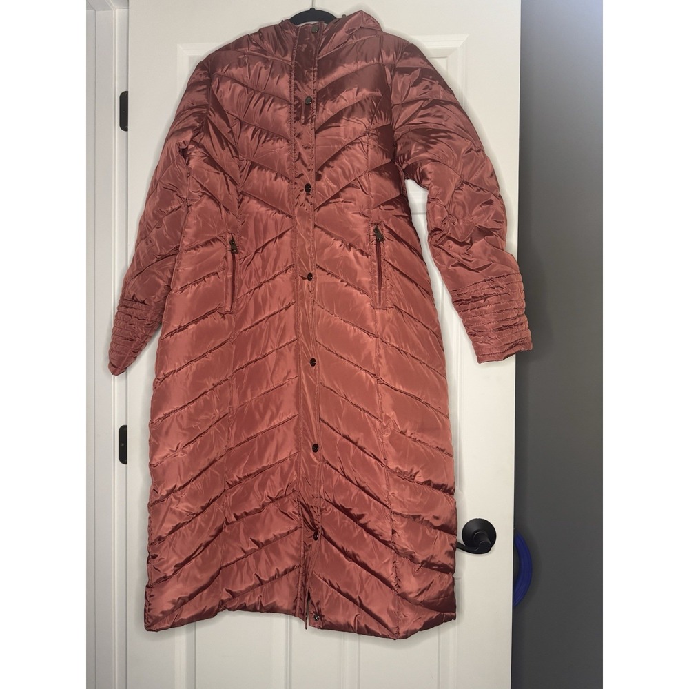 Madden Girl Long  Puffer Coat Mauve Medium